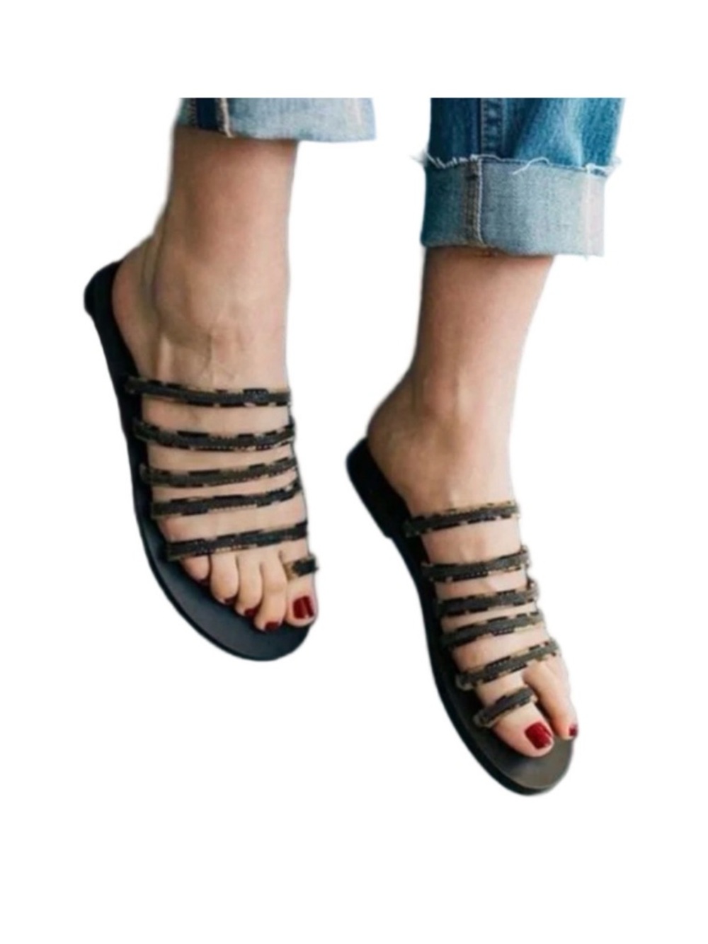 ☀️ Mi.iM Women’s Layla Animal Leopard Print Slip On Sandals